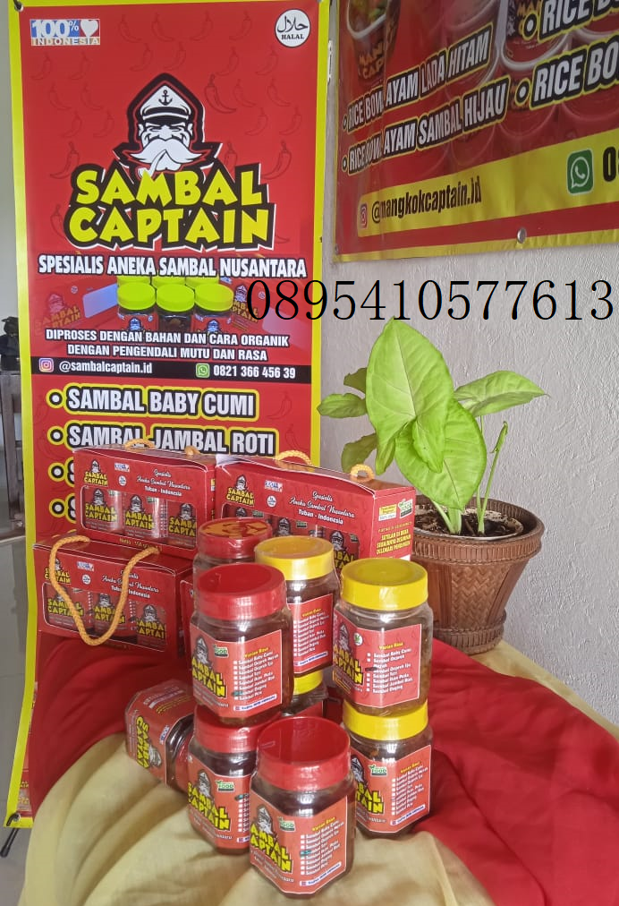 jual sambal captain 0895410577613